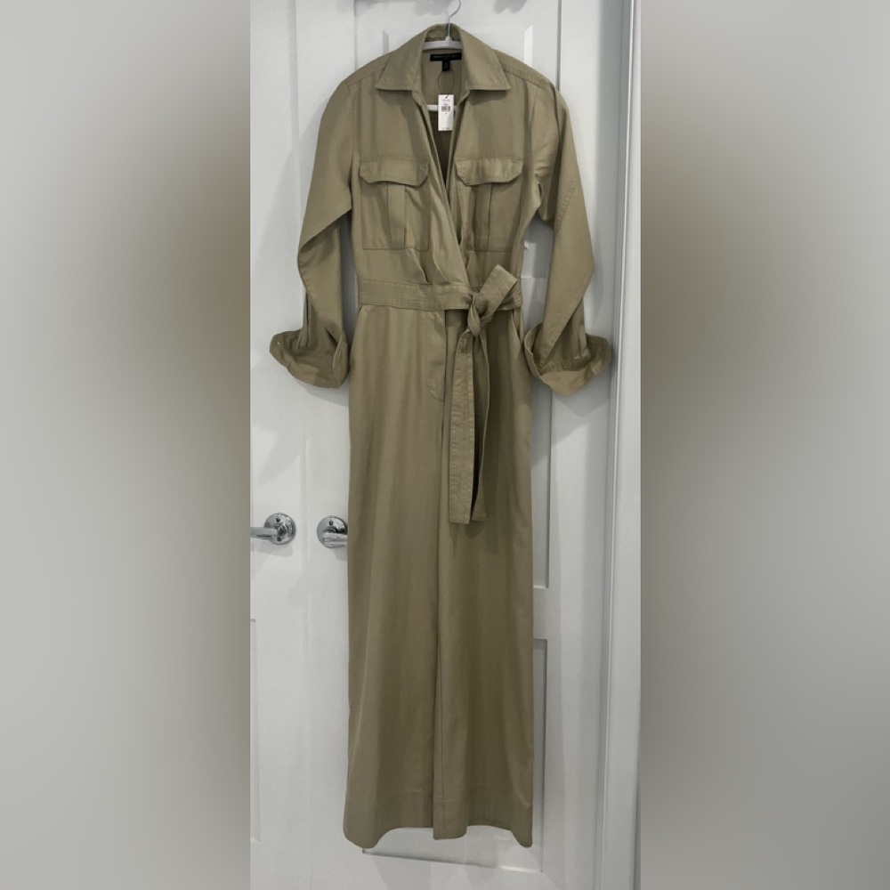 BANANA REPUBLIC FACTORY Twill Jumpsuit, Size 0, NWT